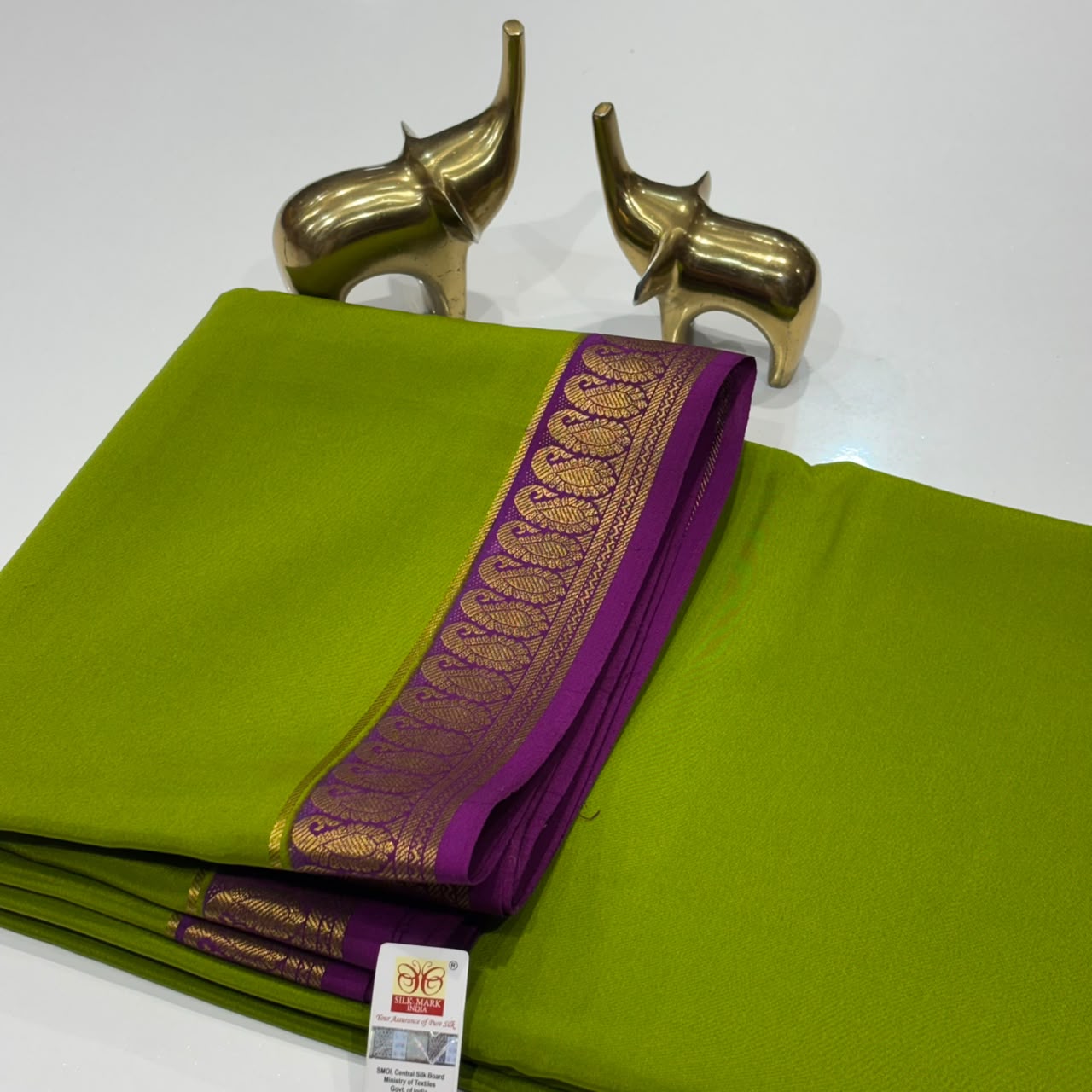 Pure Mysore Crepe Silk Saree