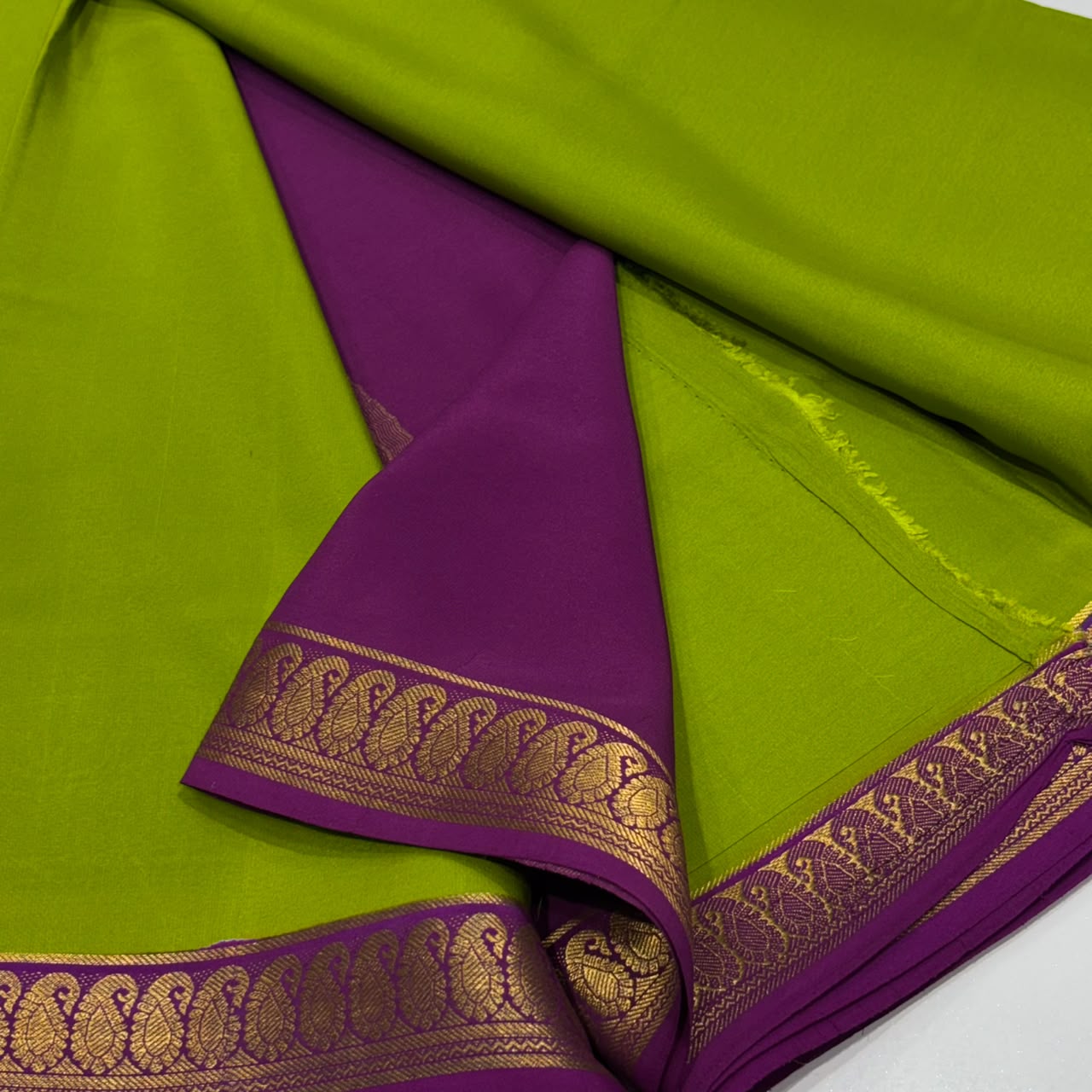 Pure Mysore Crepe Silk Saree