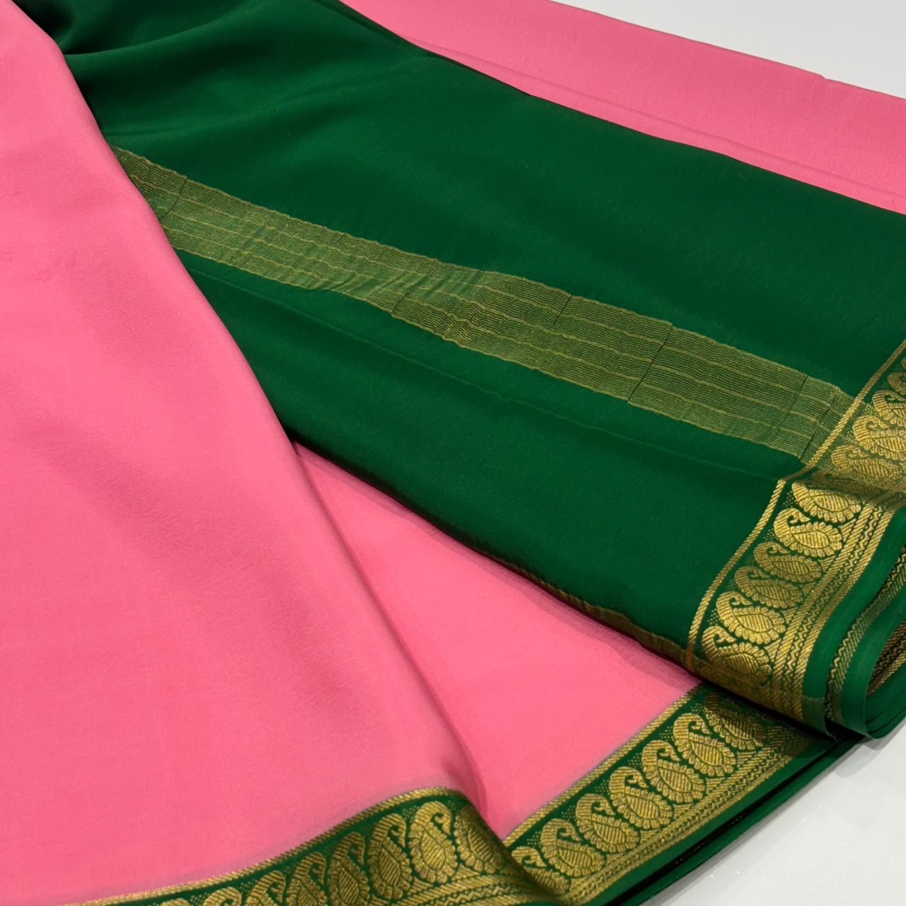 Pure Mysore Crepe Silk Saree