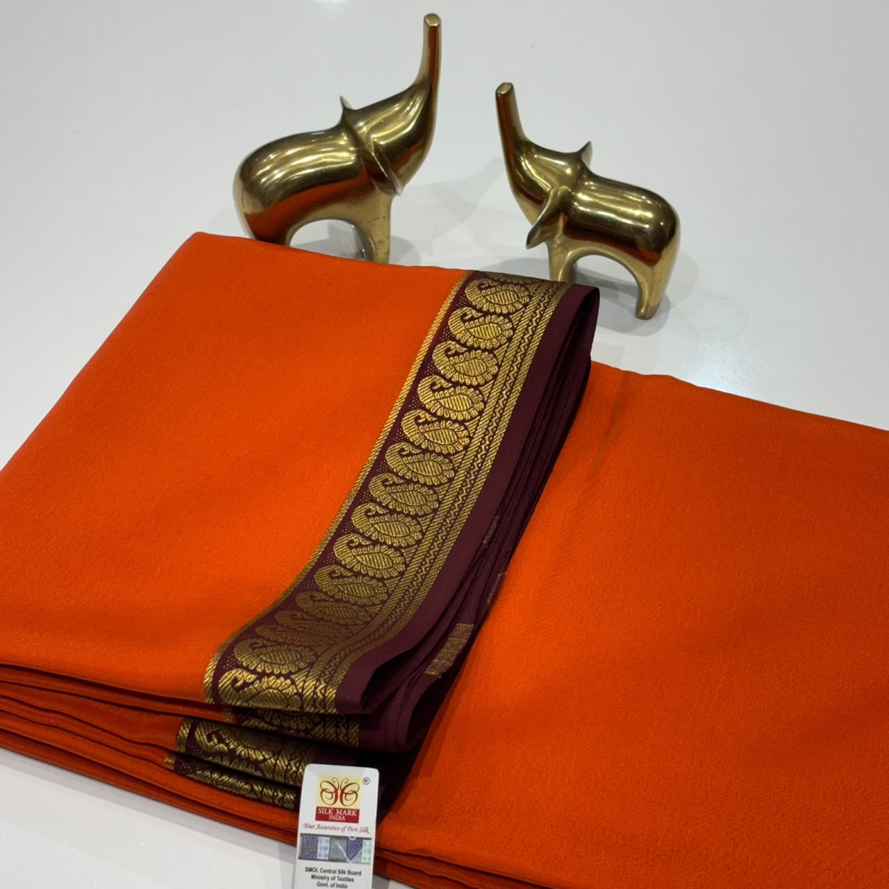 Pure Mysore Crepe Silk Saree