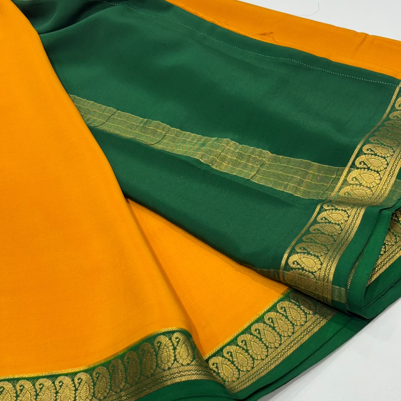 Pure Mysore Crepe Silk Saree