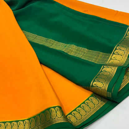 Pure Mysore Crepe Silk Saree