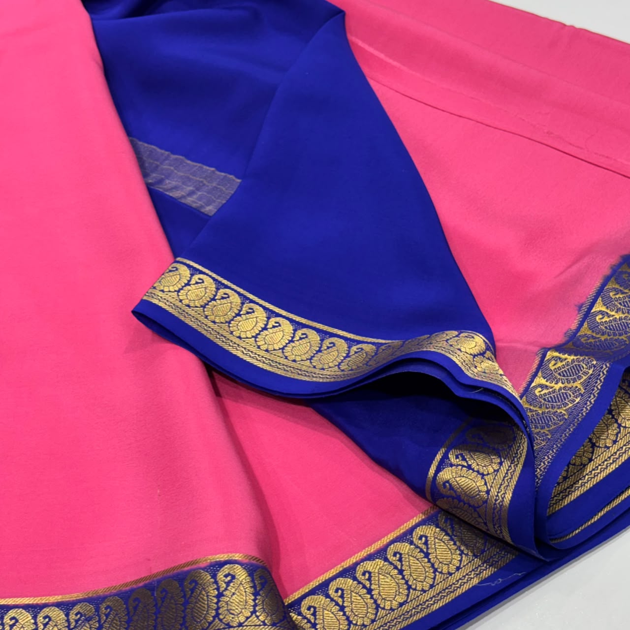 Pure Mysore Crepe Silk Saree