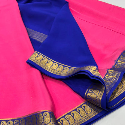 Pure Mysore Crepe Silk Saree