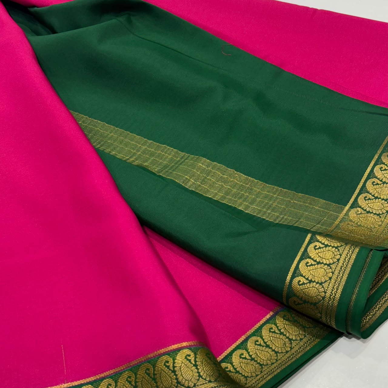 Pure Mysore Crepe Silk Saree