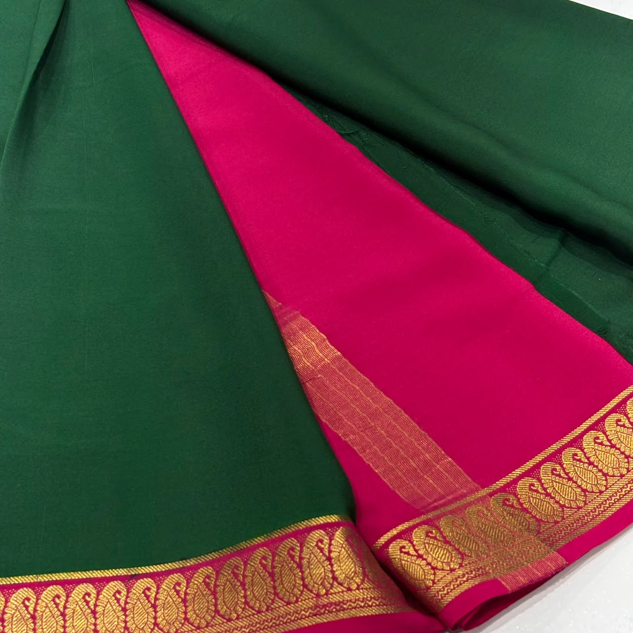 Pure Mysore Crepe Silk Saree