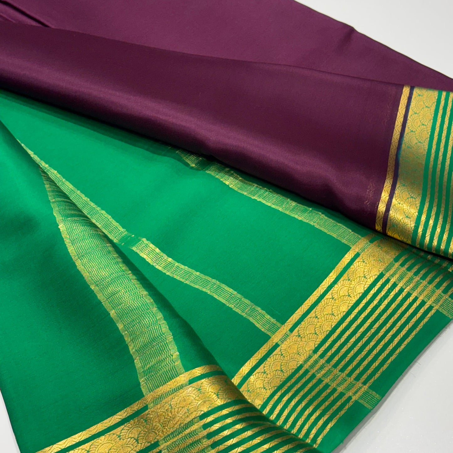 Pure Mysore Crepe Silk Saree