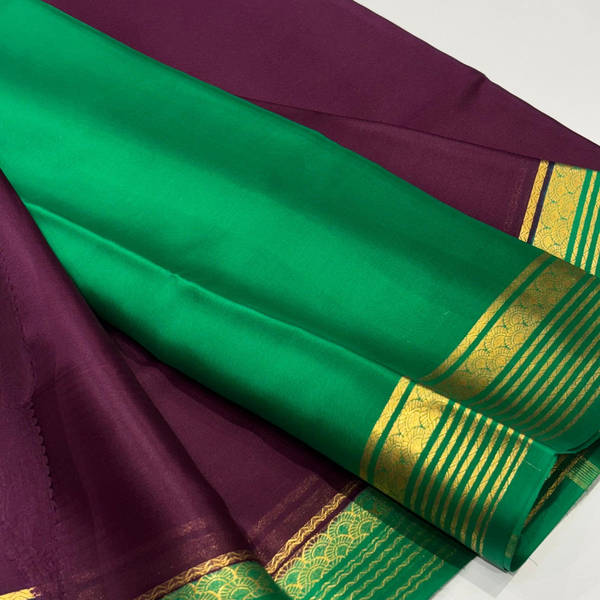 Pure Mysore Crepe Silk Saree