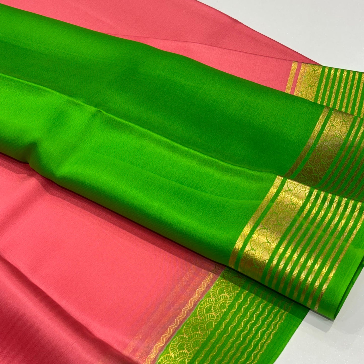 Pure Mysore Crepe Silk Saree