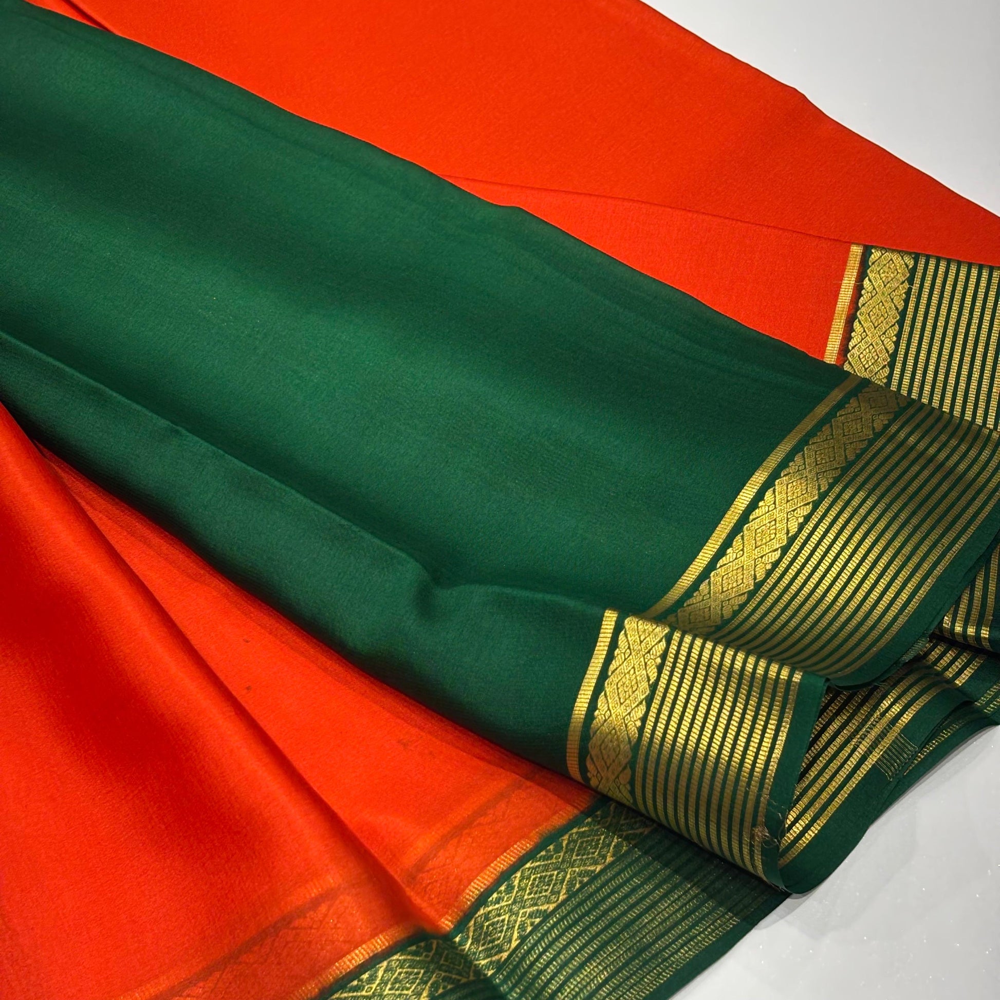 Pure Mysore Crepe Silk Saree