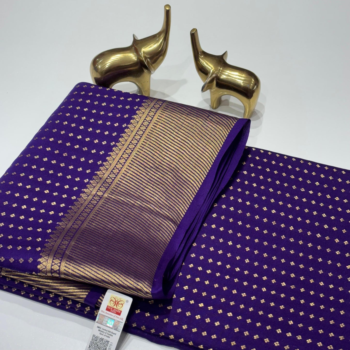 Pure Mysore Crepe Silk Saree