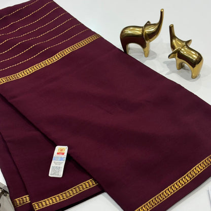 Pure Zari Mysore Silk Saree
