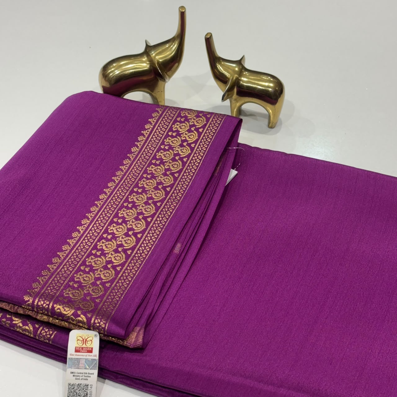 Pure Zari Mysore Silk Saree