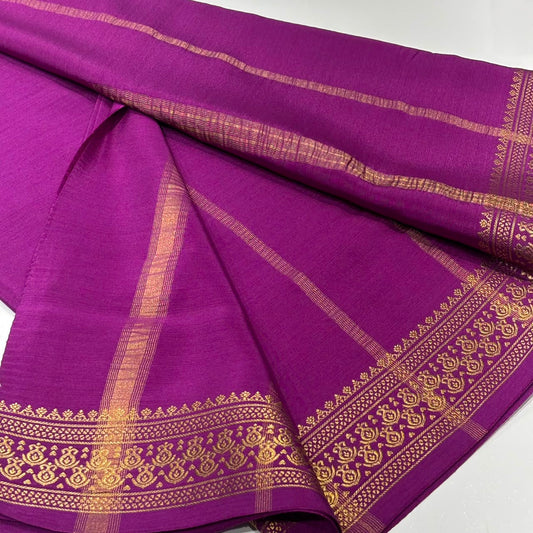 Pure Zari Mysore Silk Saree