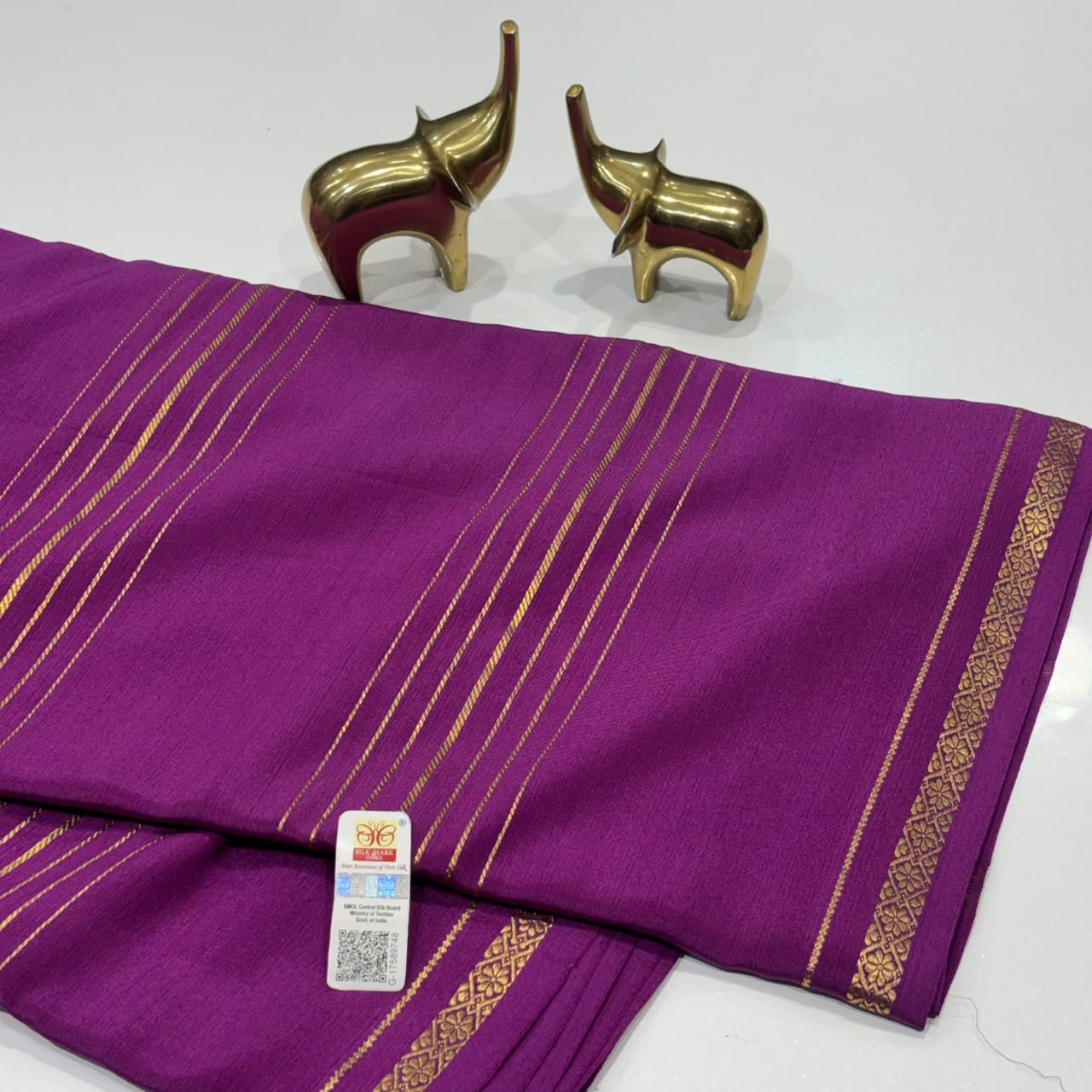 Pure Zari Mysore Silk Saree