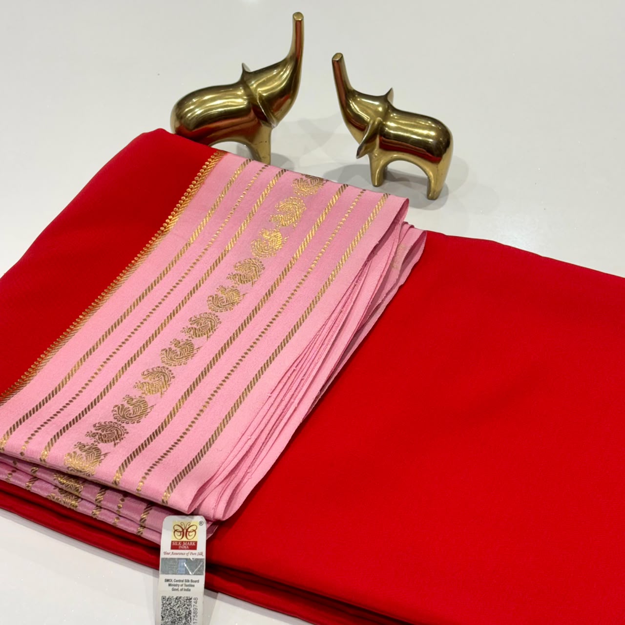 Pure Zari Mysore Silk Saree