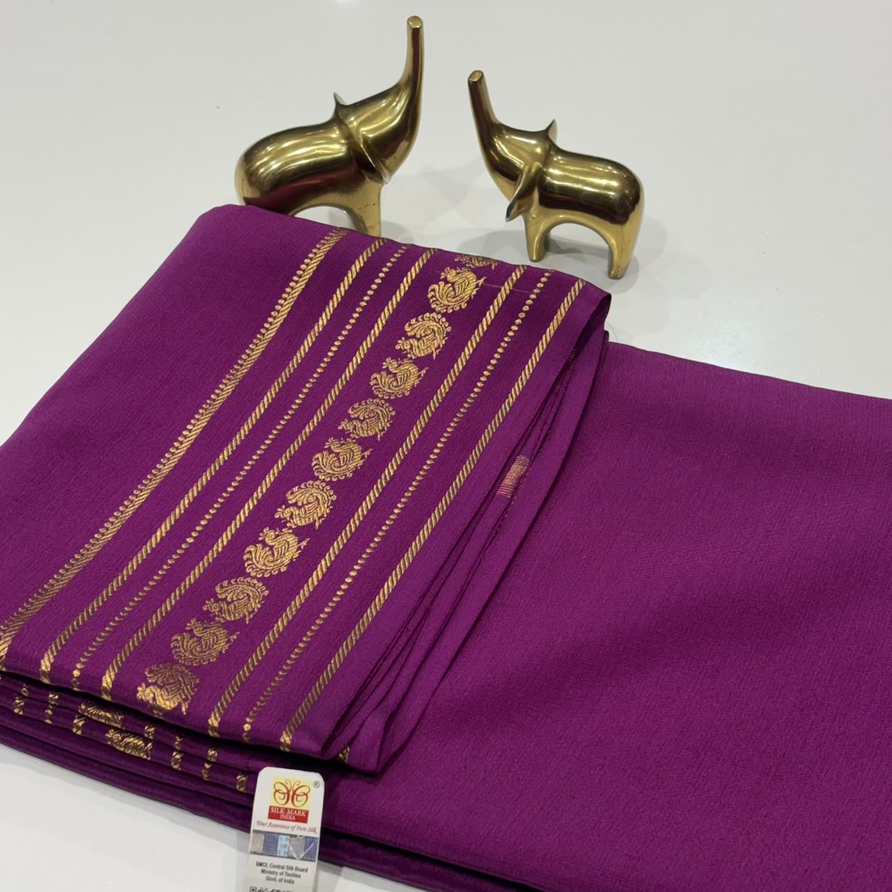 Pure Zari Mysore Silk Saree