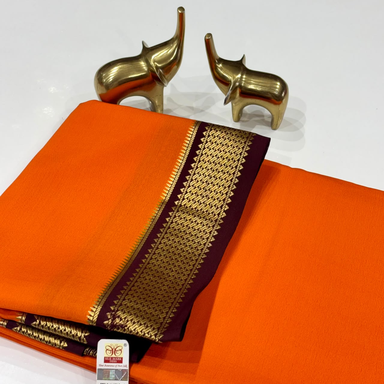 Pure Mysore Crepe Silk Saree