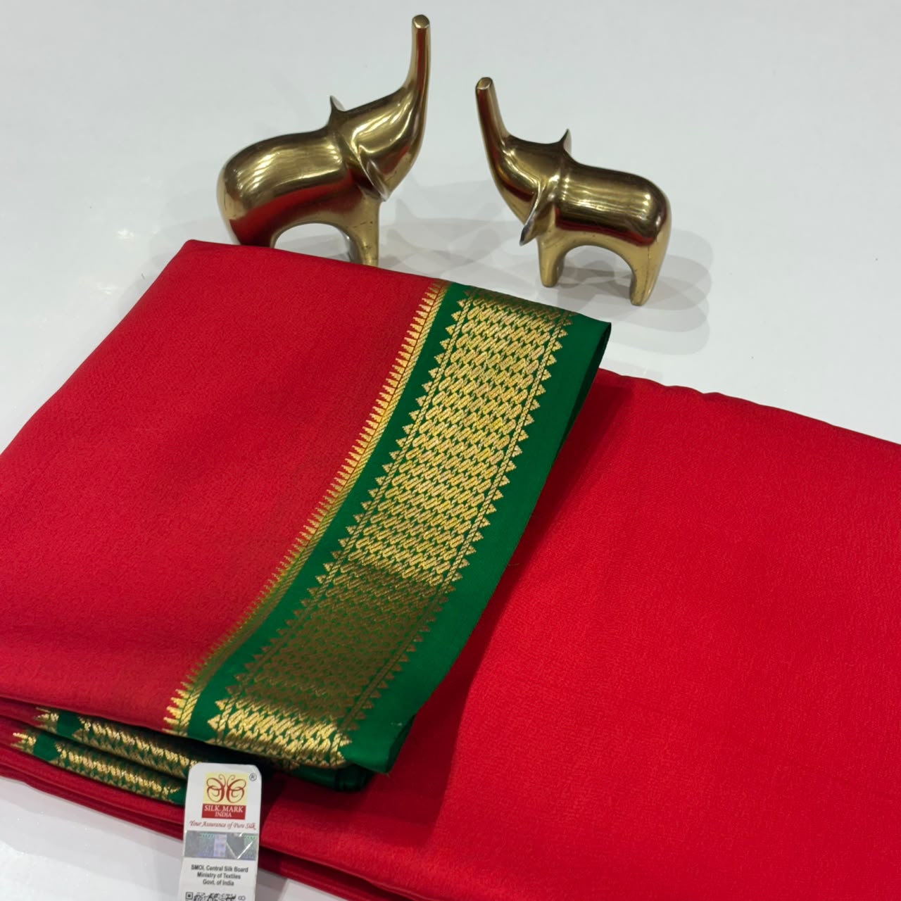 Pure Mysore Crepe Silk Saree