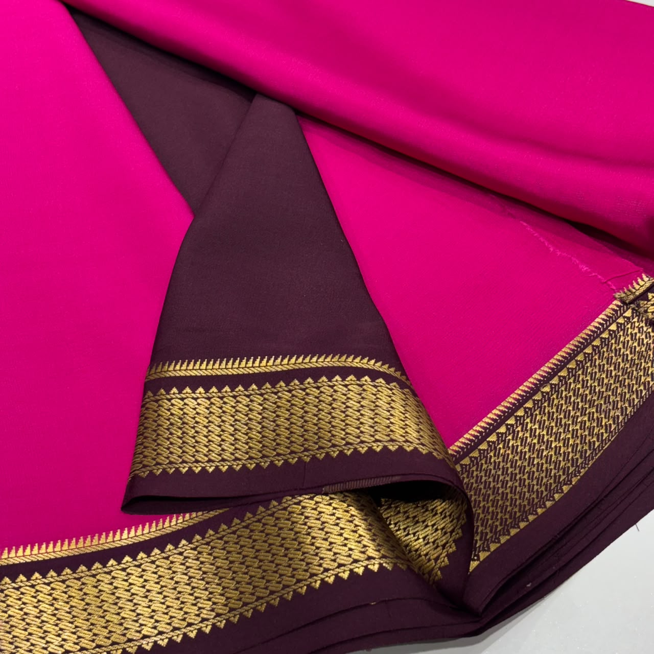 Pure Mysore Crepe Silk Saree