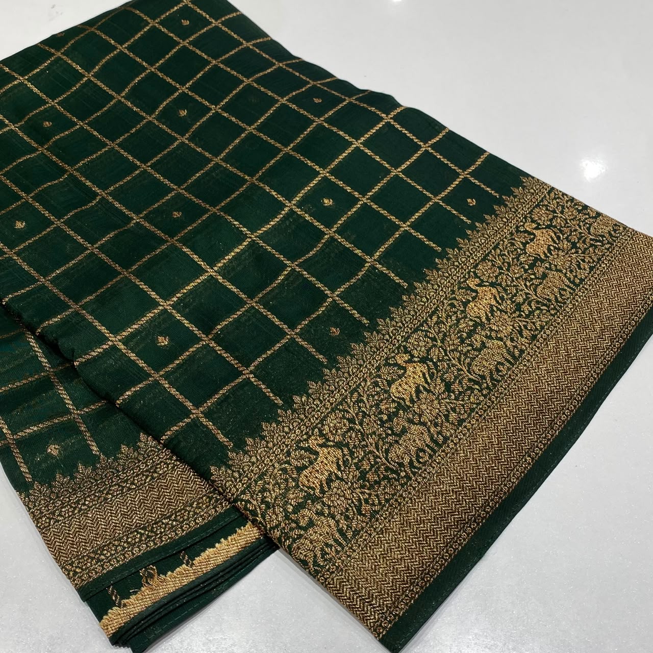Banarasi Tussar Georgette Saree