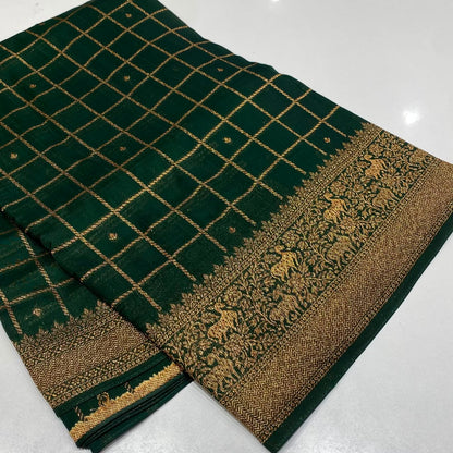 Banarasi Tussar Georgette Saree