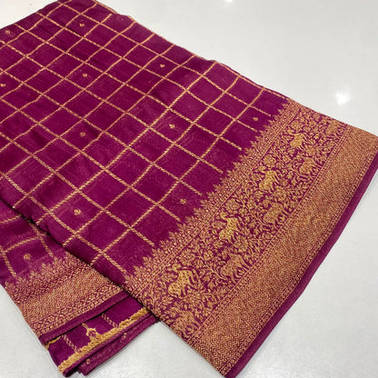 Banarasi Tussar Georgette Saree