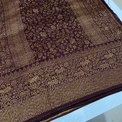 Banarasi Tussar Georgette Saree