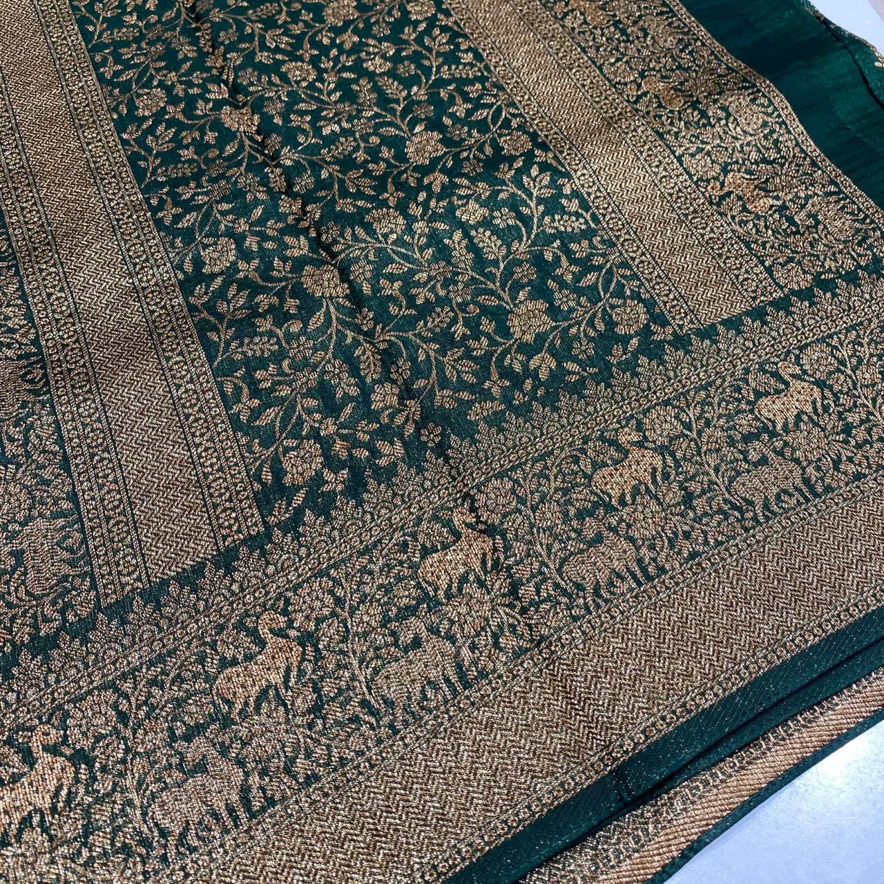 Banarasi Tussar Georgette Saree