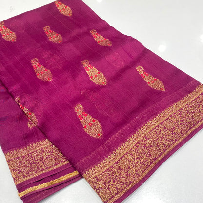 Banarasi Tussar Georgette Saree