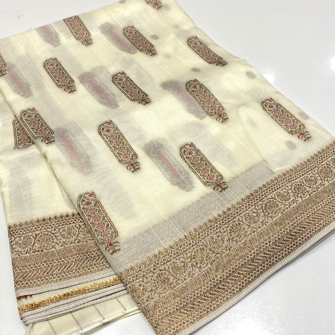 Banarasi Tussar Georgette Saree