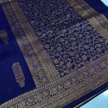 Banarasi Tussar Georgette Saree