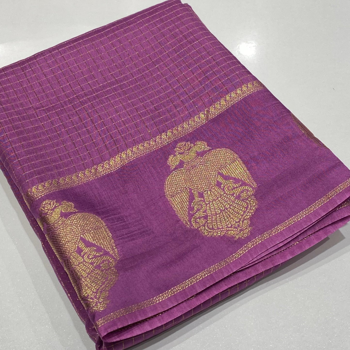 Semi Mysore Crepe Saree