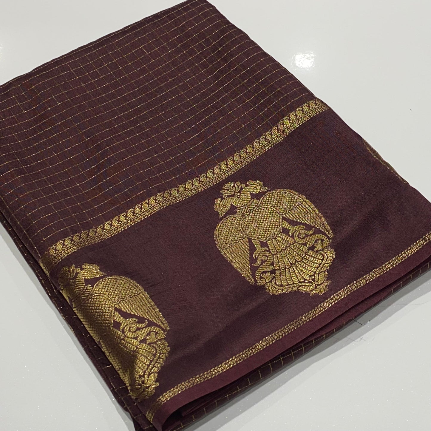 Semi Mysore Crepe Saree