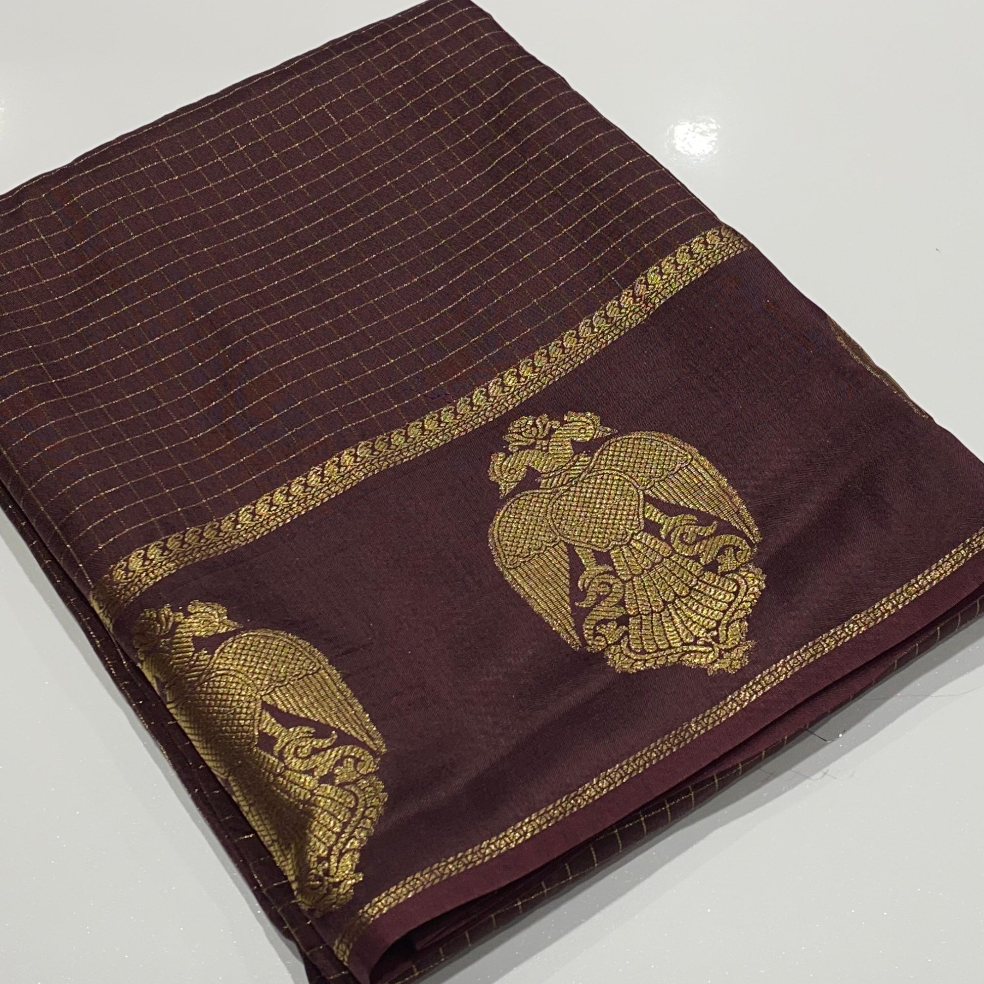 Semi Mysore Crepe Saree