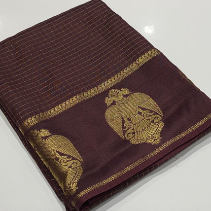 Semi Mysore Crepe Saree