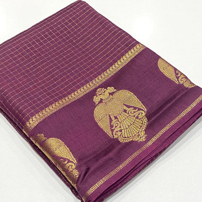 Semi Mysore Crepe Saree