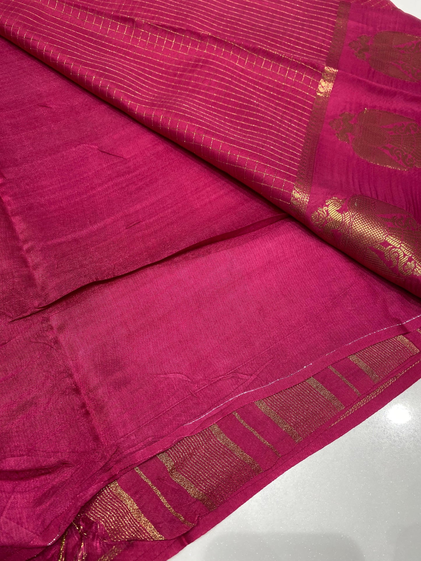 Semi Mysore Crepe Saree