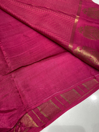 Semi Mysore Crepe Saree