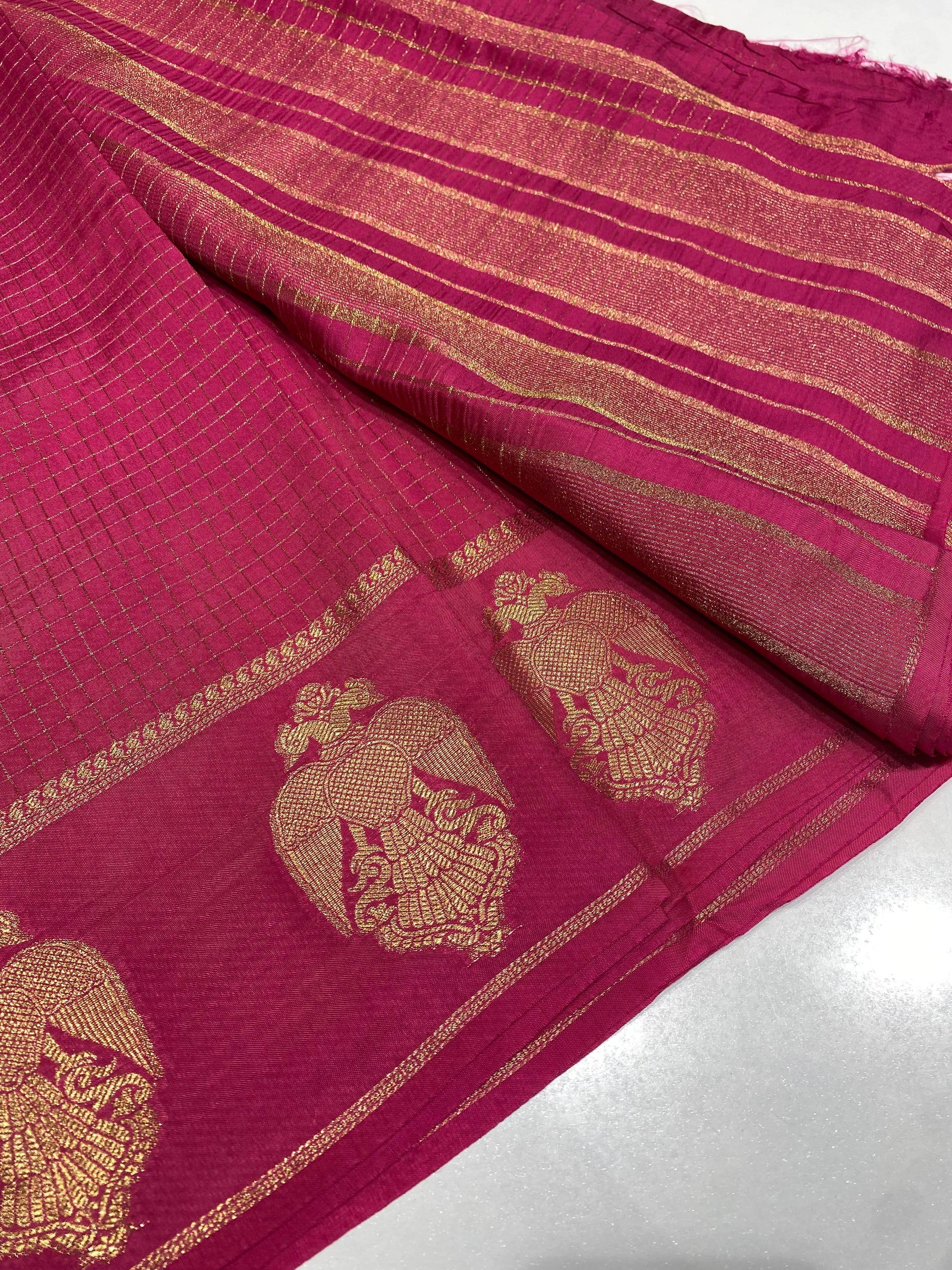 Semi Mysore Crepe Saree
