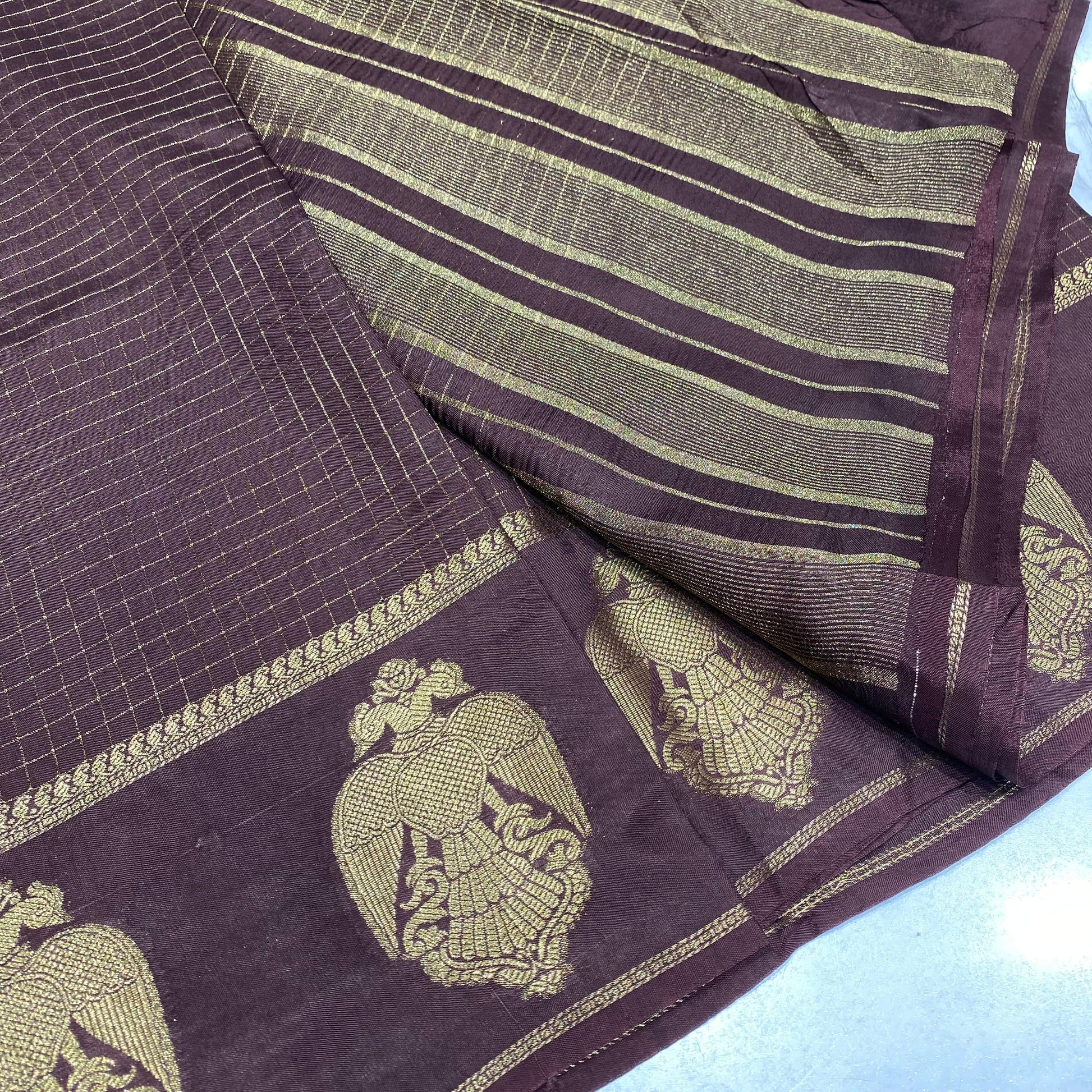 Semi Mysore Crepe Saree