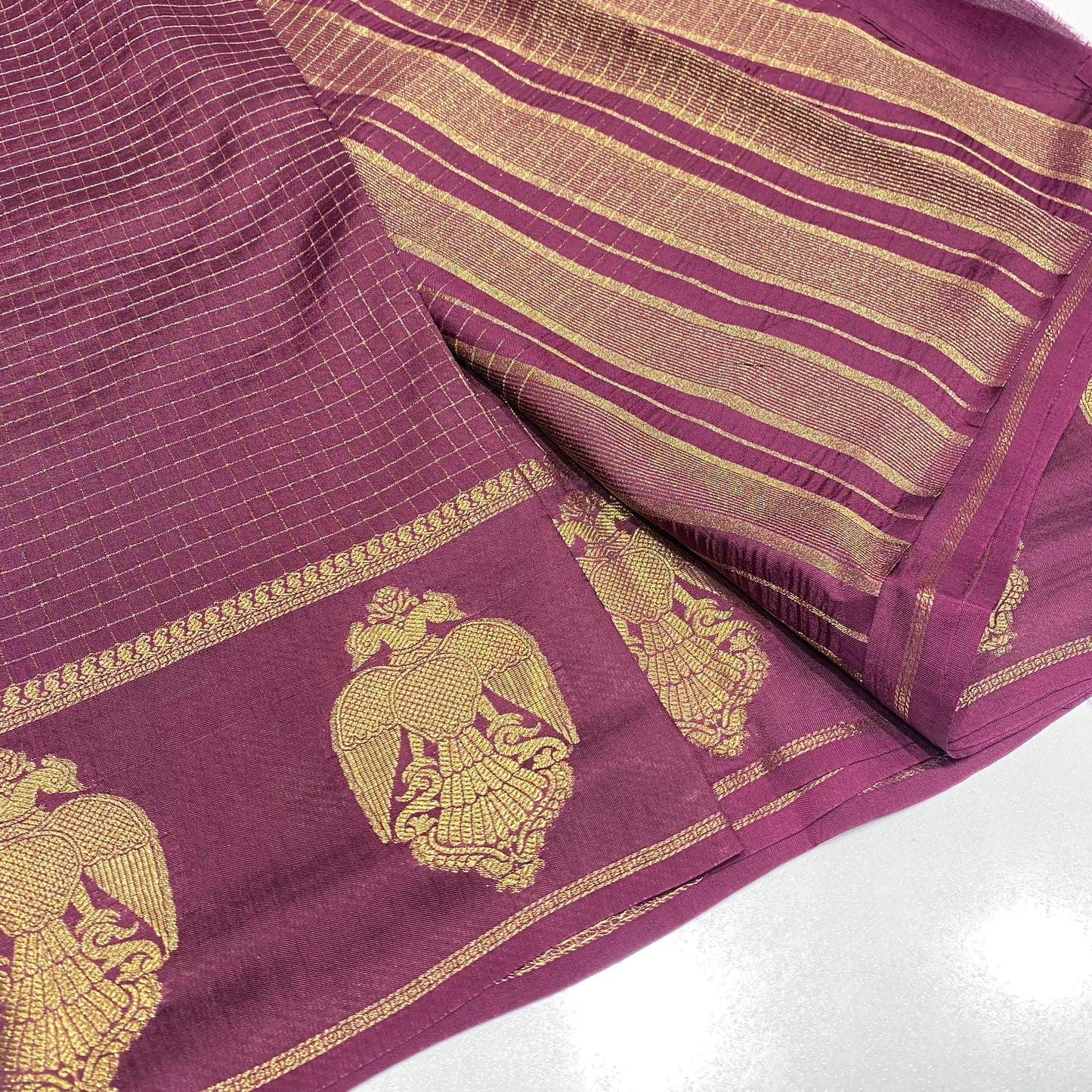 Semi Mysore Crepe Saree