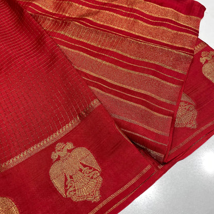 Semi Mysore Crepe Saree
