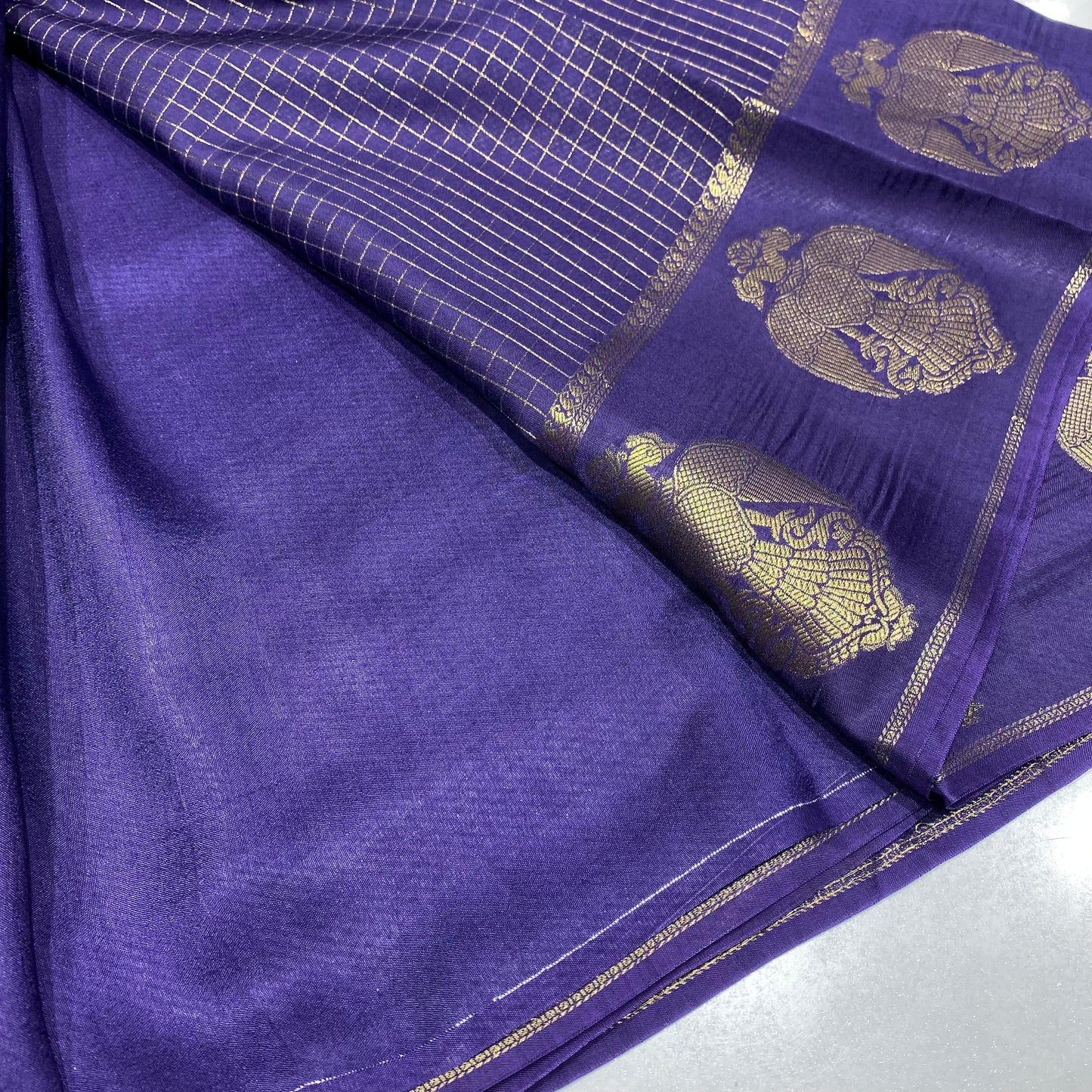 Semi Mysore Crepe Saree