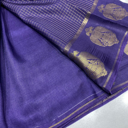 Semi Mysore Crepe Saree