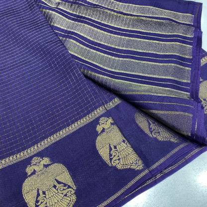 Semi Mysore Crepe Saree