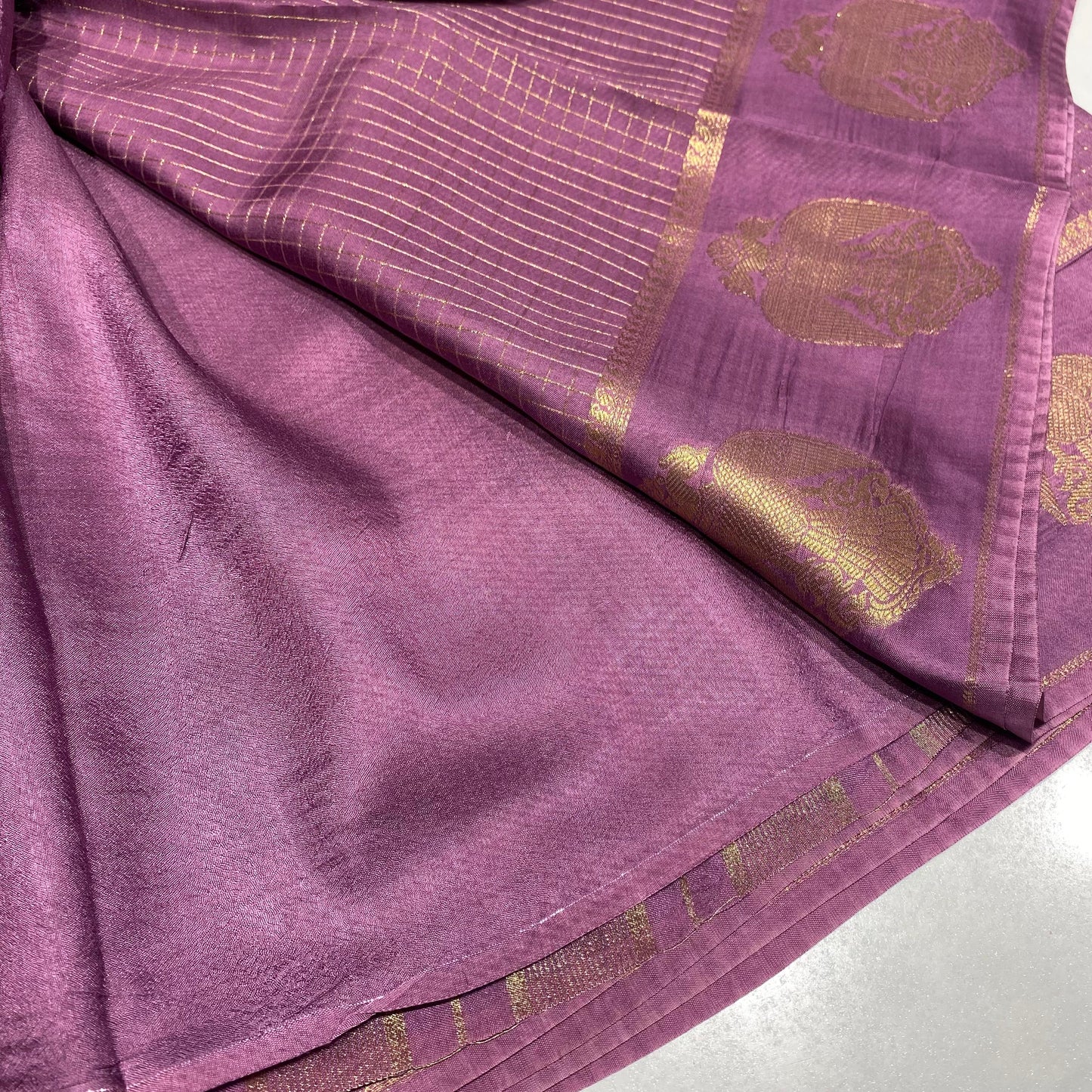 Semi Mysore Crepe Saree