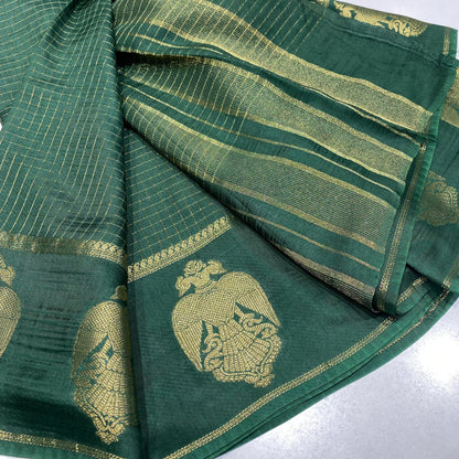 Semi Mysore Crepe Saree