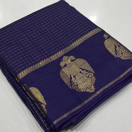 Semi Mysore Crepe Saree