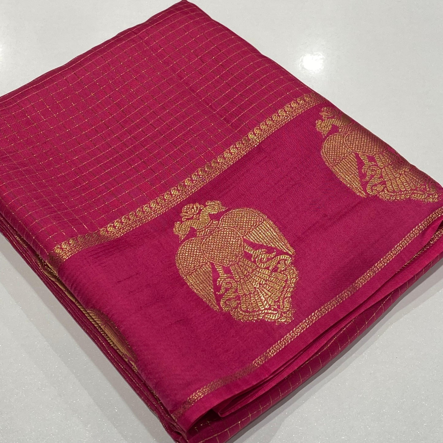 Semi Mysore Crepe Saree